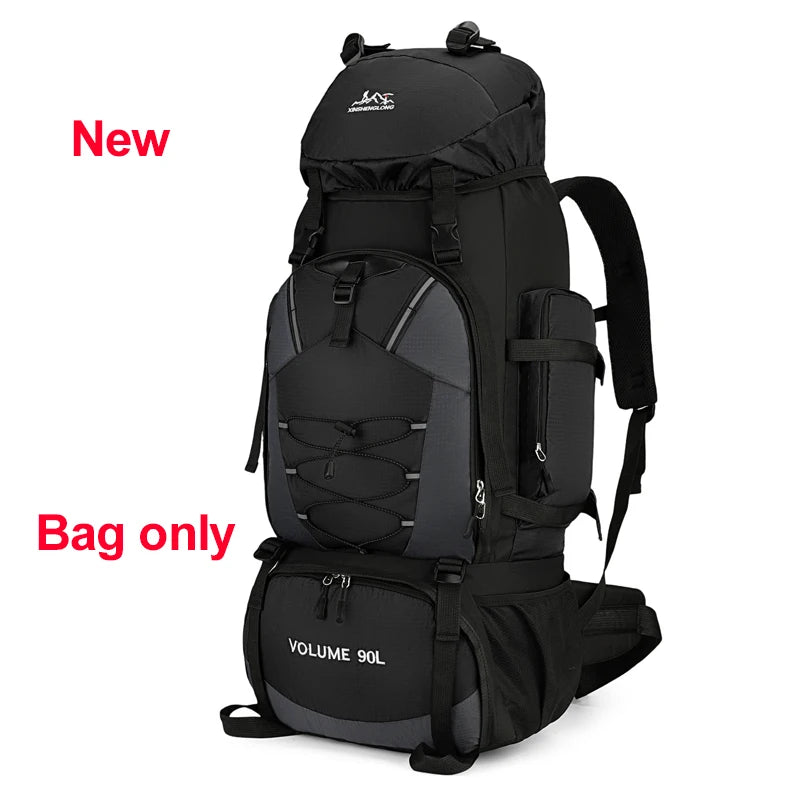 90L Waterproof Hiking Camping Backpack Trekking Bag