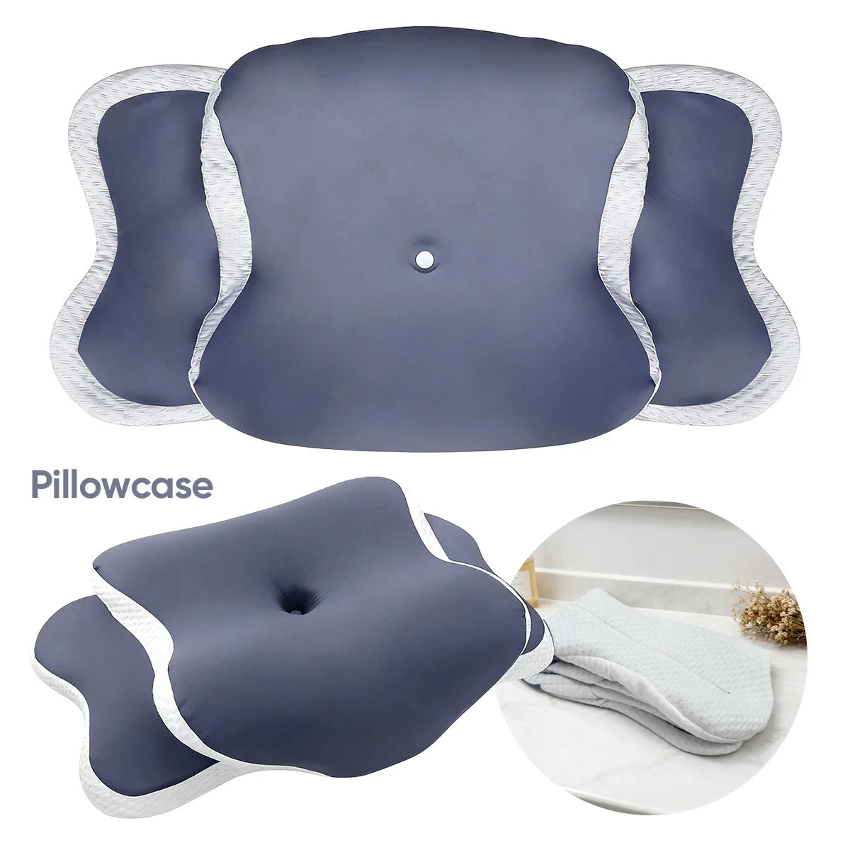 Memory Foam Pillowcase Cervical Pillowcase Pillow Protector