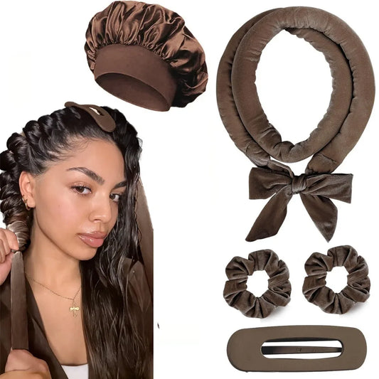No Heat Hair Rollers Heatless Curling Rod Headband Soft