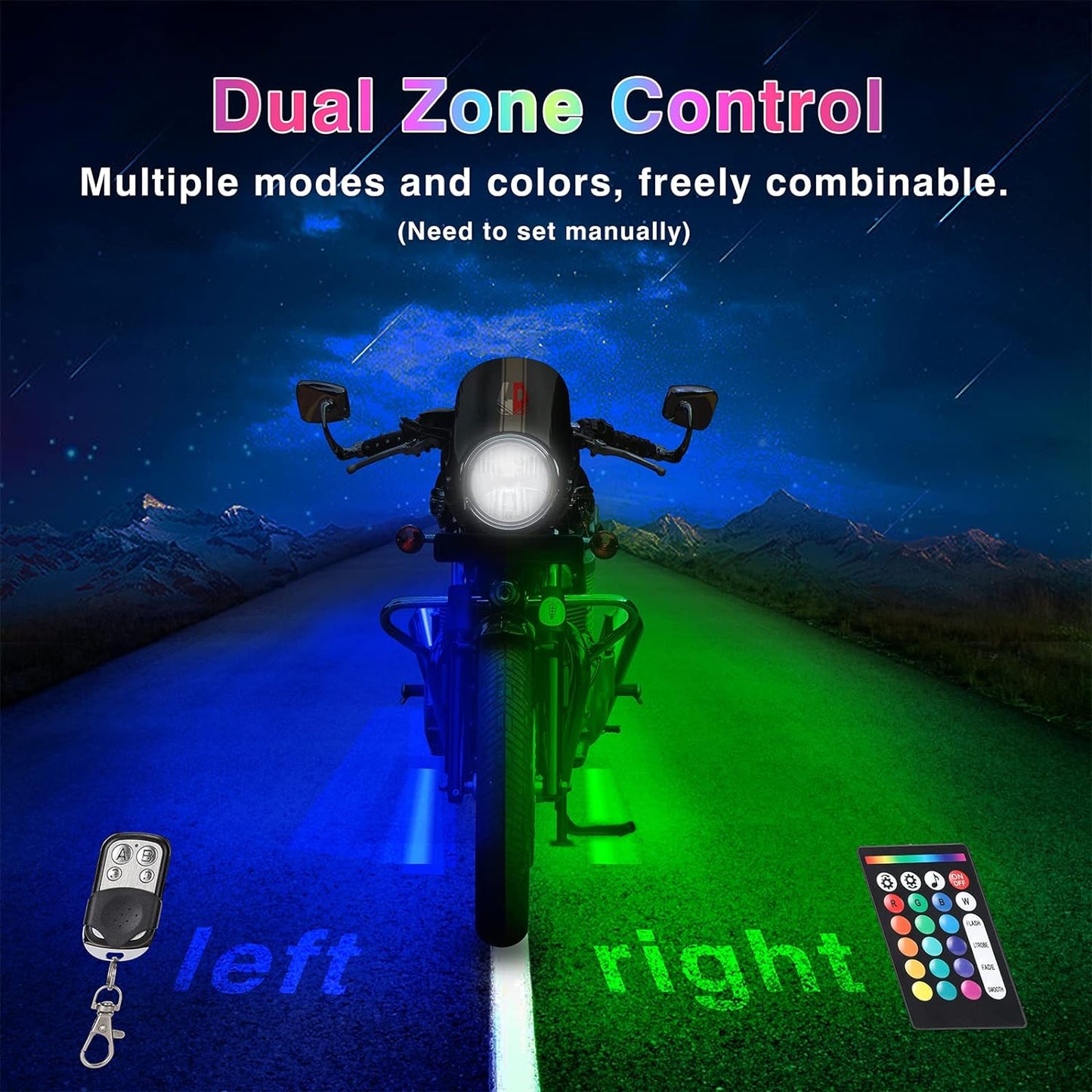 Motorcycle Led Light Kit With Brake Light Turn Signal
