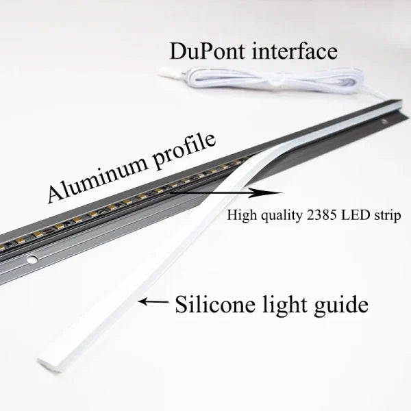 45 Degree LED Under Cabinet Lighting Bars Invisible Ultra