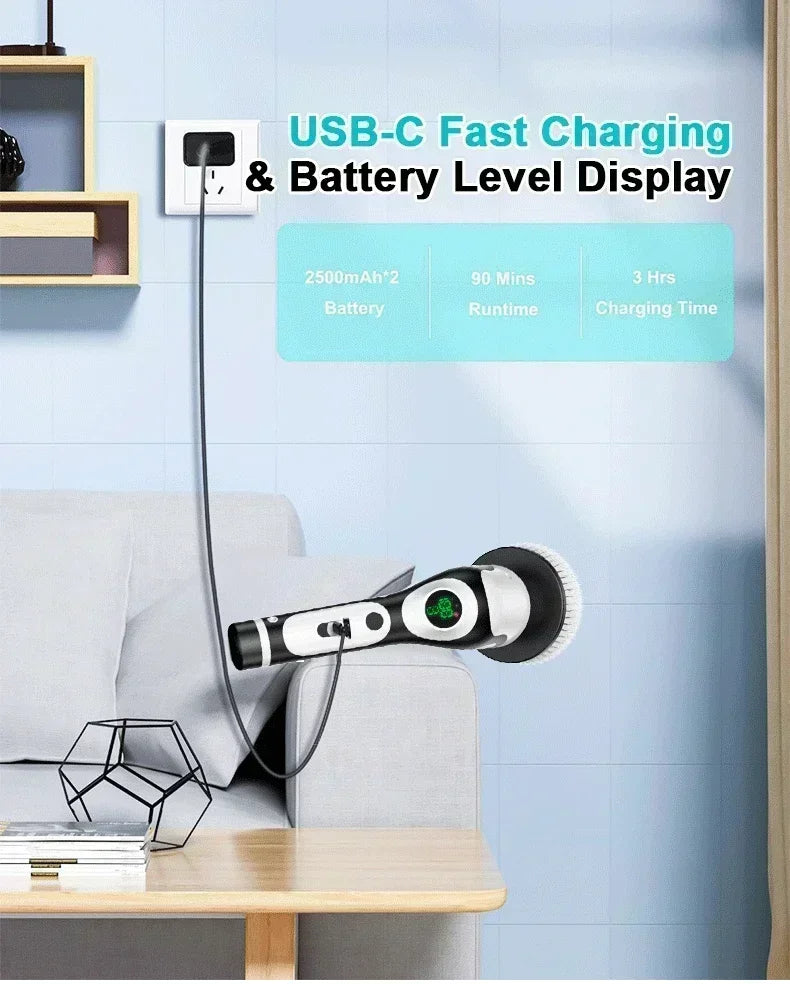 TINSOL 11-in-1 Multifunctional Electric Cleaning Brush