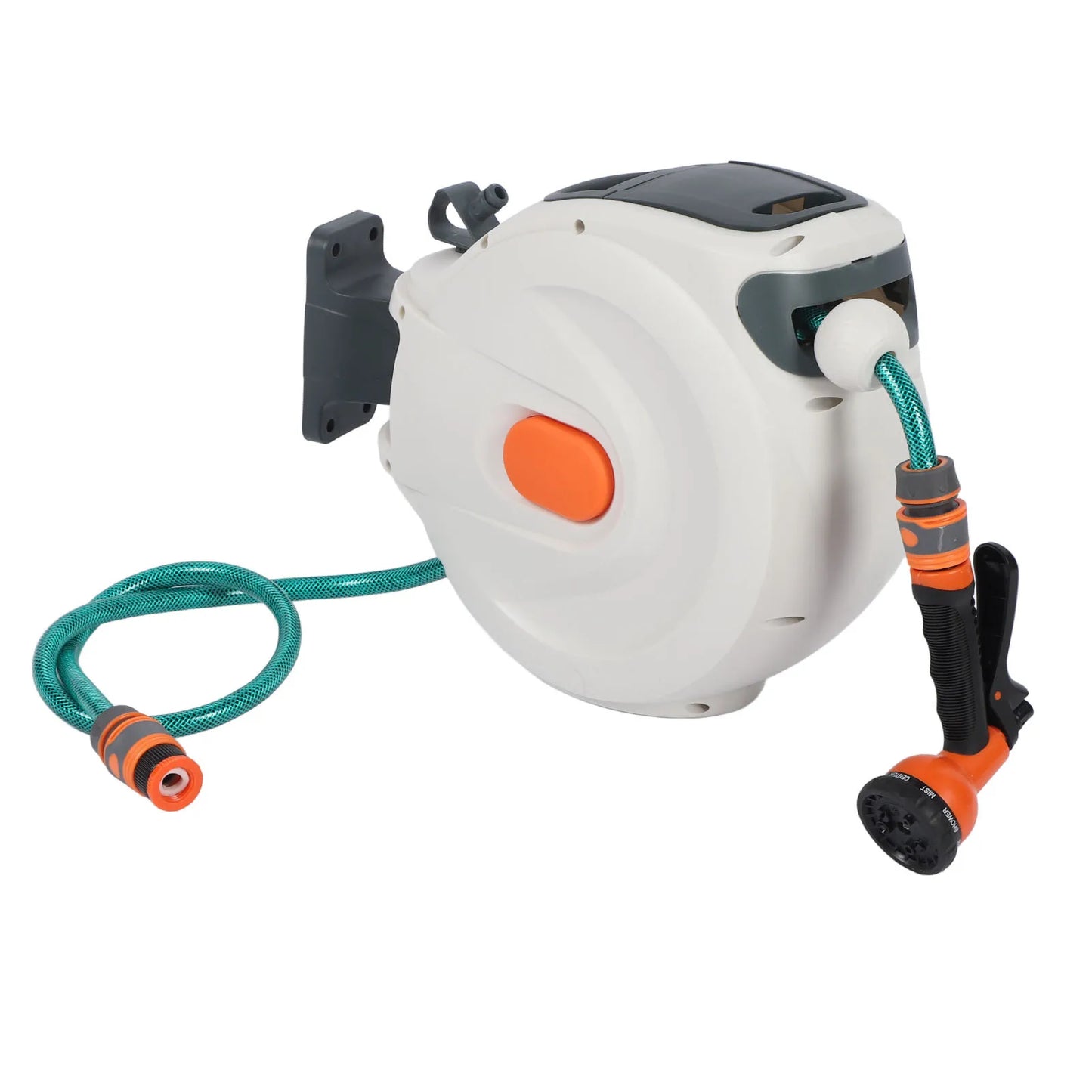 Retractable Garden Hose Reel Any Length Lock Automatic