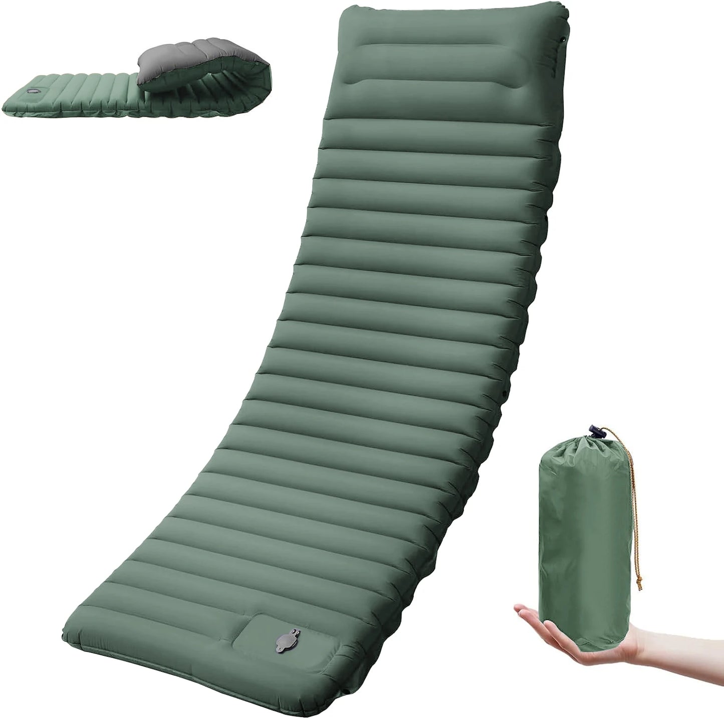Extra Thick 4 Inch Camping Sleeping Pad Outdoor Camping