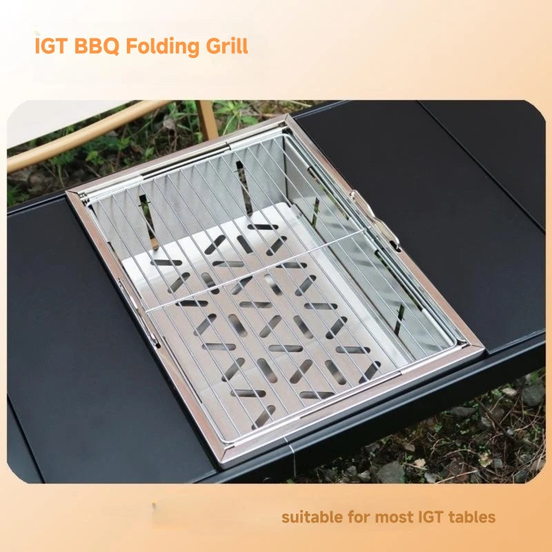 WESTTUNE IGT Barbecue Grill Folding Charcoal Firewood Stove