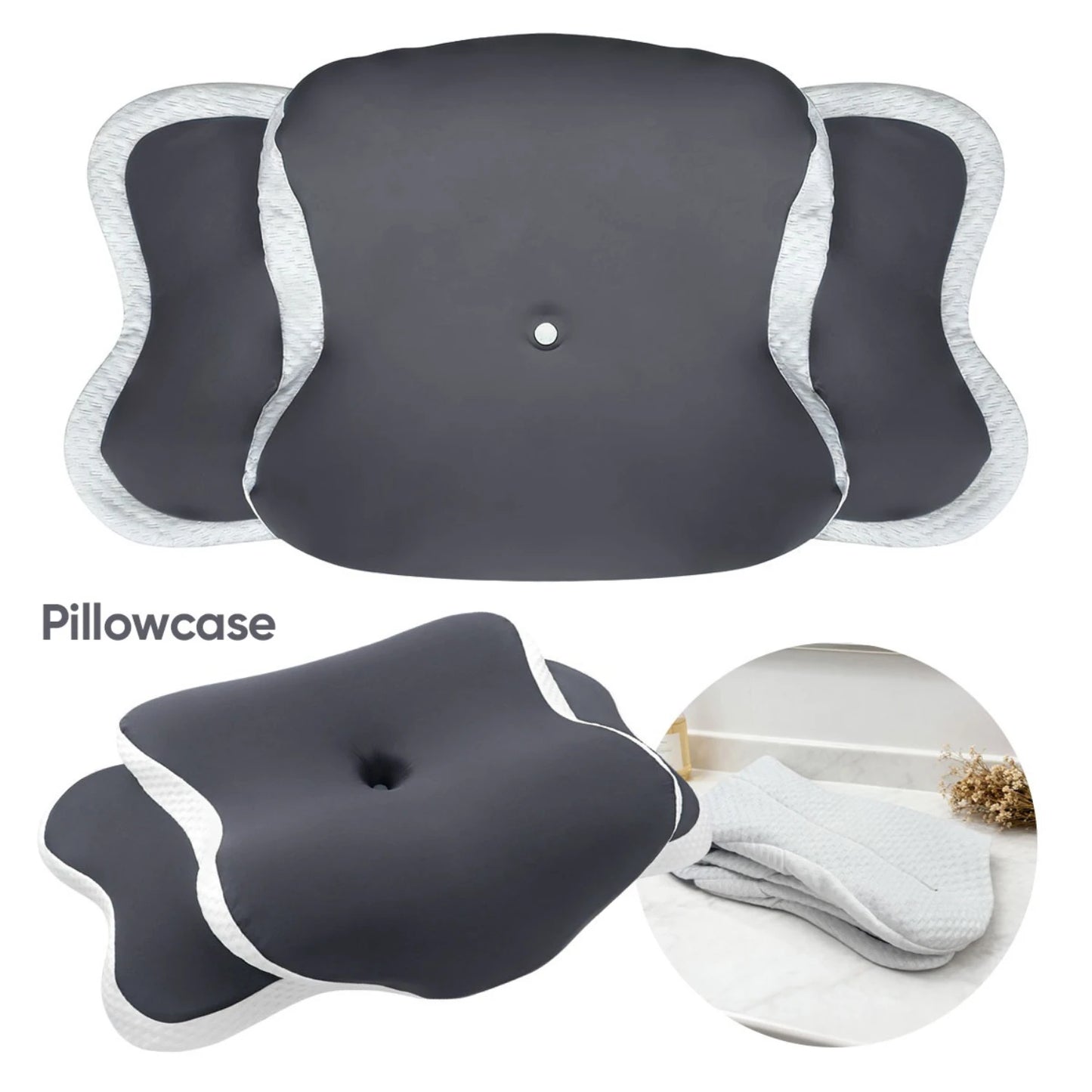 Memory Foam Pillowcase Cervical Pillowcase Pillow Protector