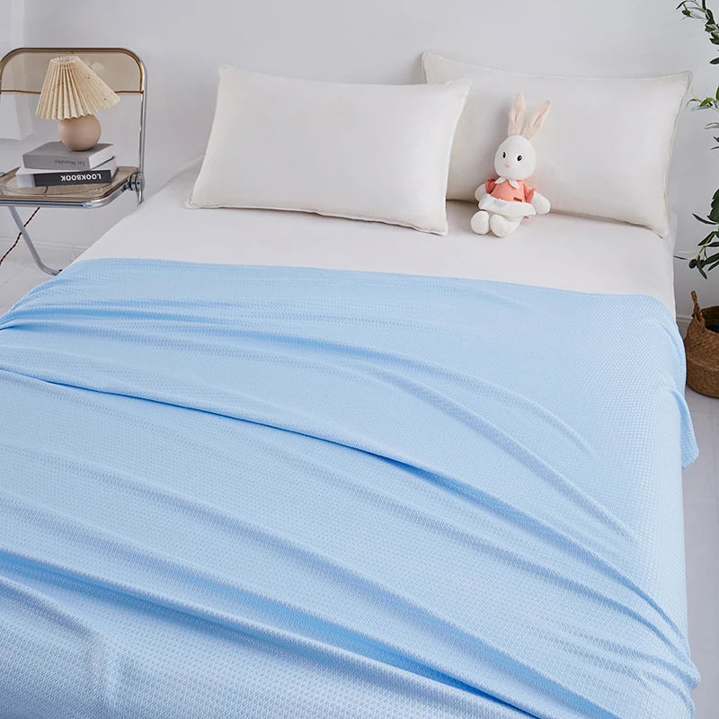 100% Bamboo Fiber Summer Blanket Lightweight Breathable