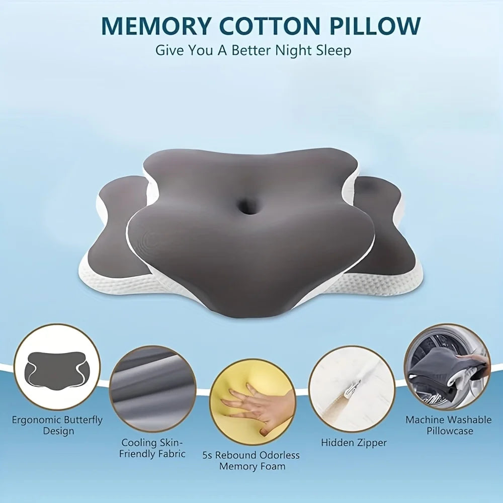 Memory Foam Pillowcase Cervical Pillowcase Pillow Protector