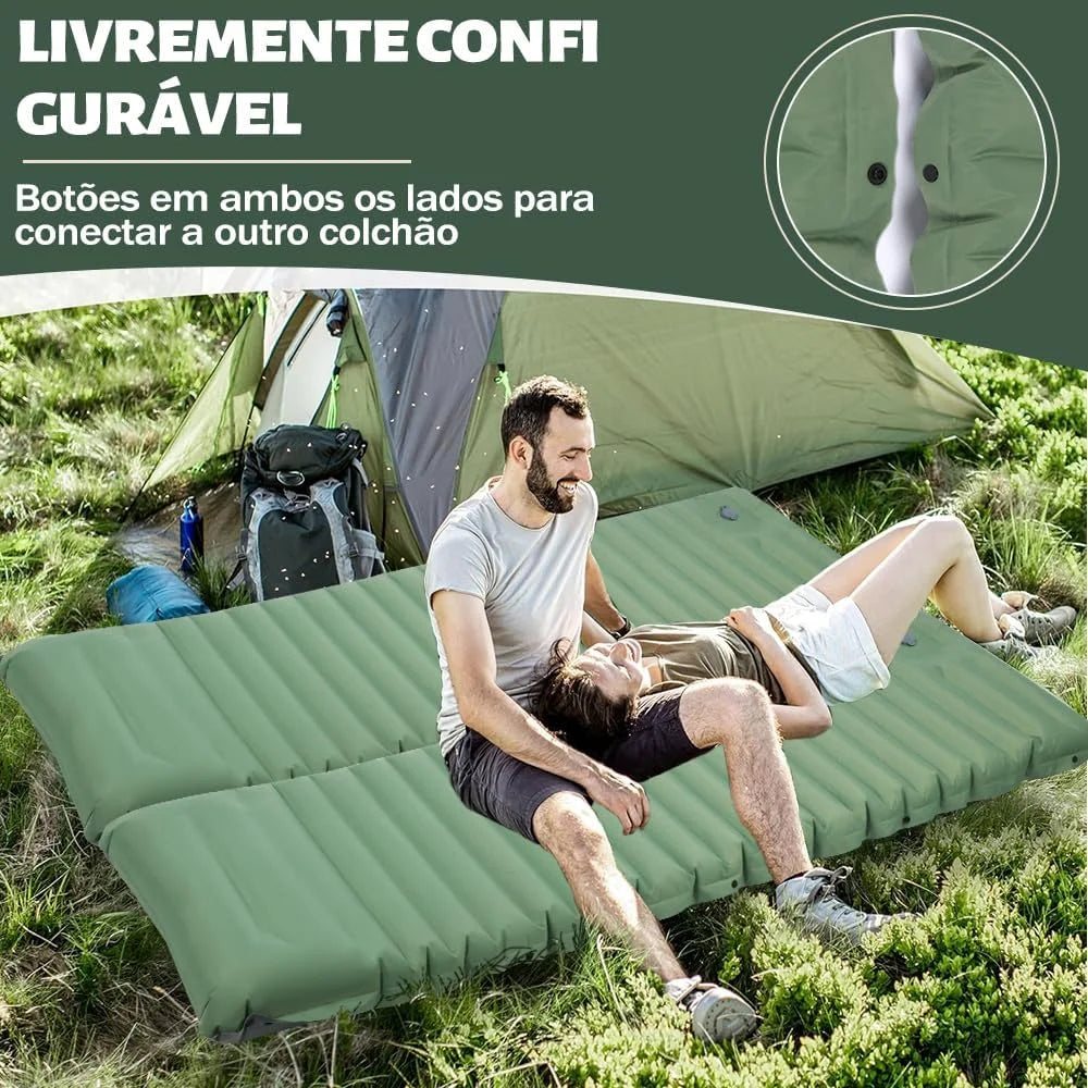 Extra Thick 4 Inch Camping Sleeping Pad Outdoor Camping