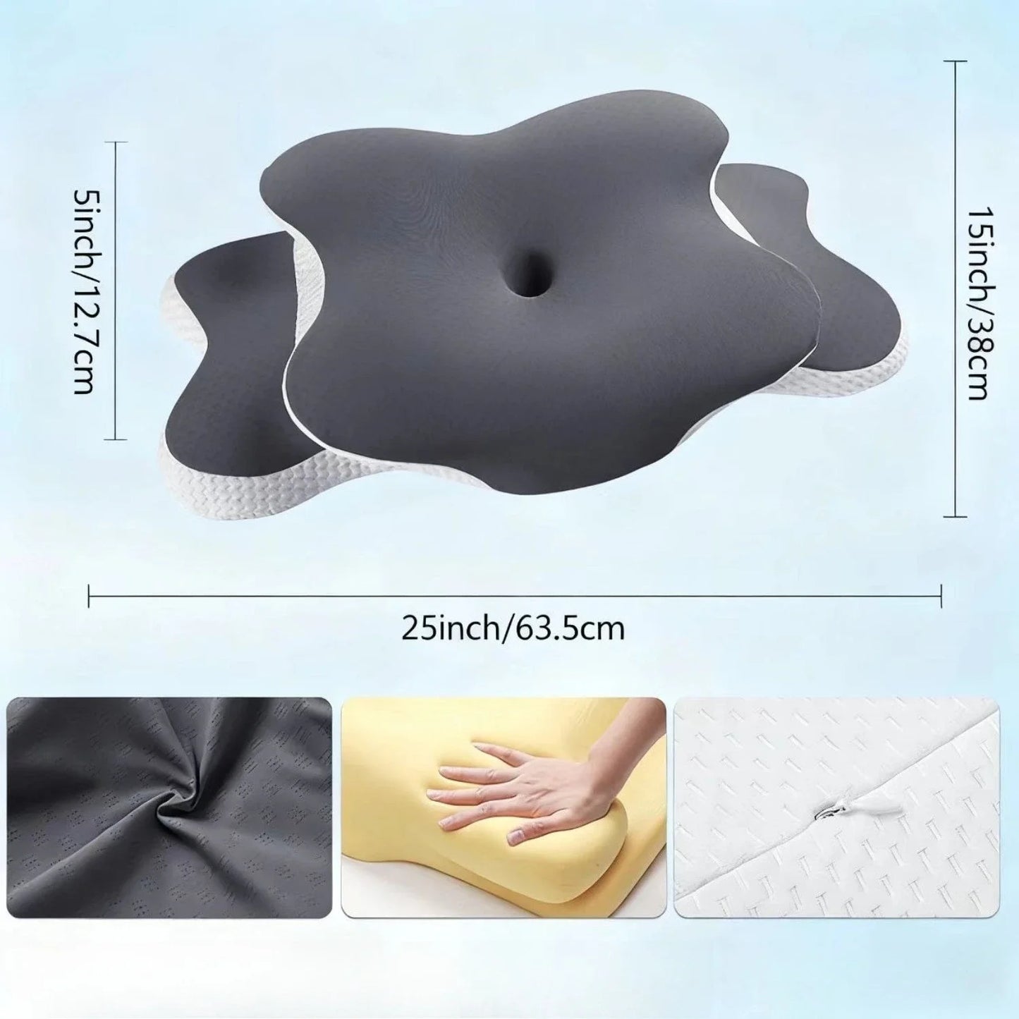 Memory Foam Pillowcase Cervical Pillowcase Pillow Protector