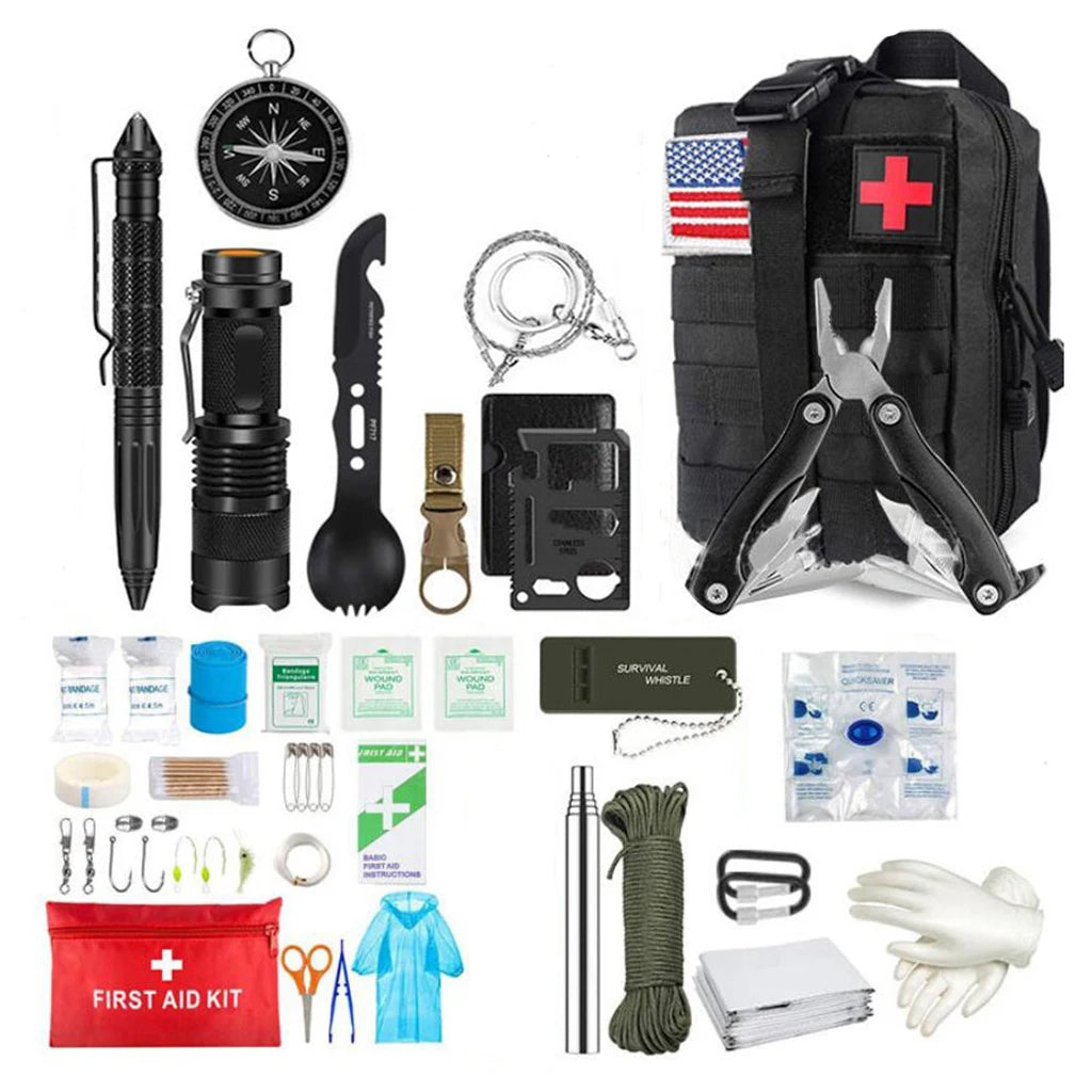 Survival First Aid Kit Survival Full Set Molle Outdoor Gear