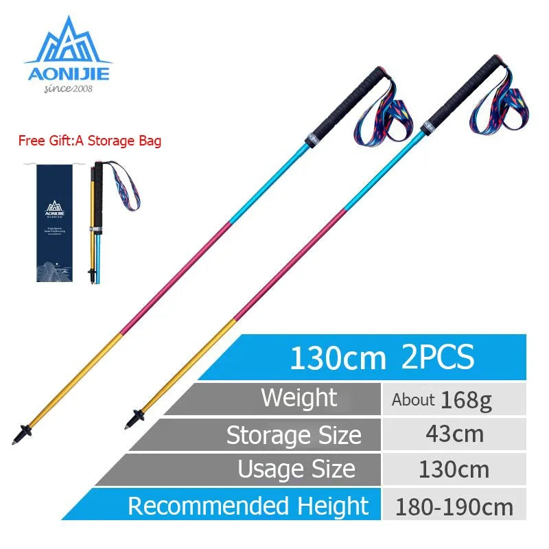 AONIJIE Lightweight Folding Collapsible Quick Lock Trekking