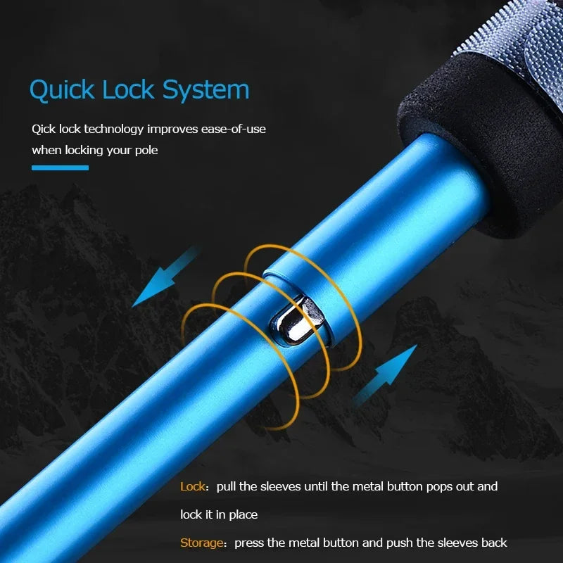 AONIJIE Lightweight Folding Collapsible Quick Lock Trekking