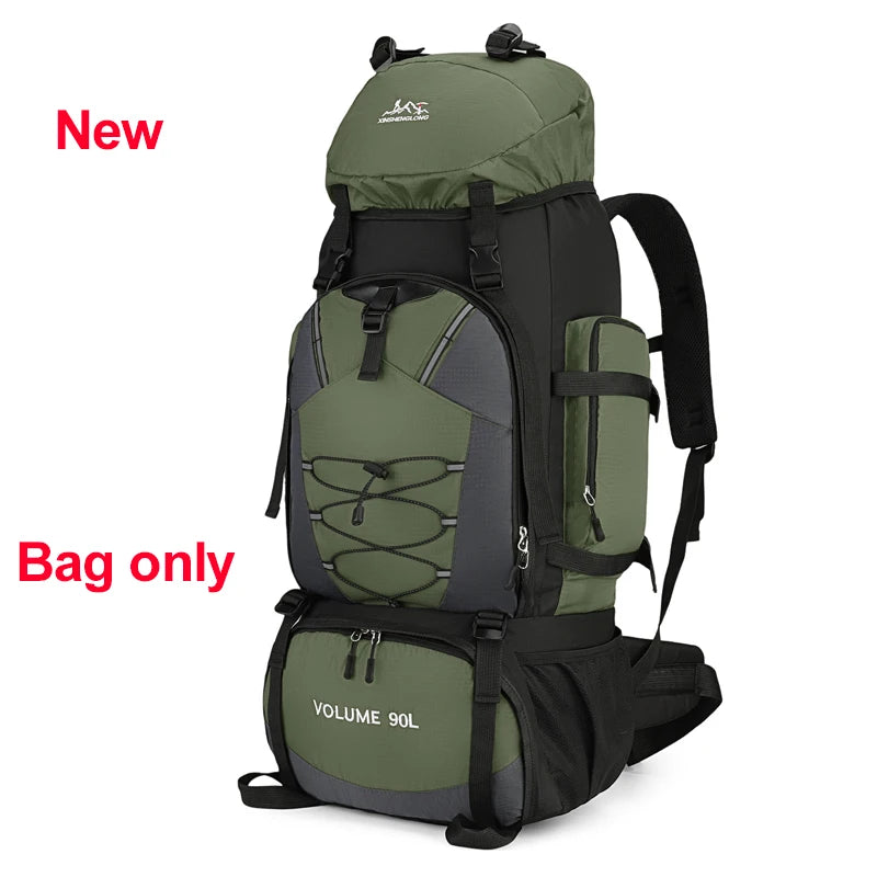 90L Waterproof Hiking Camping Backpack Trekking Bag