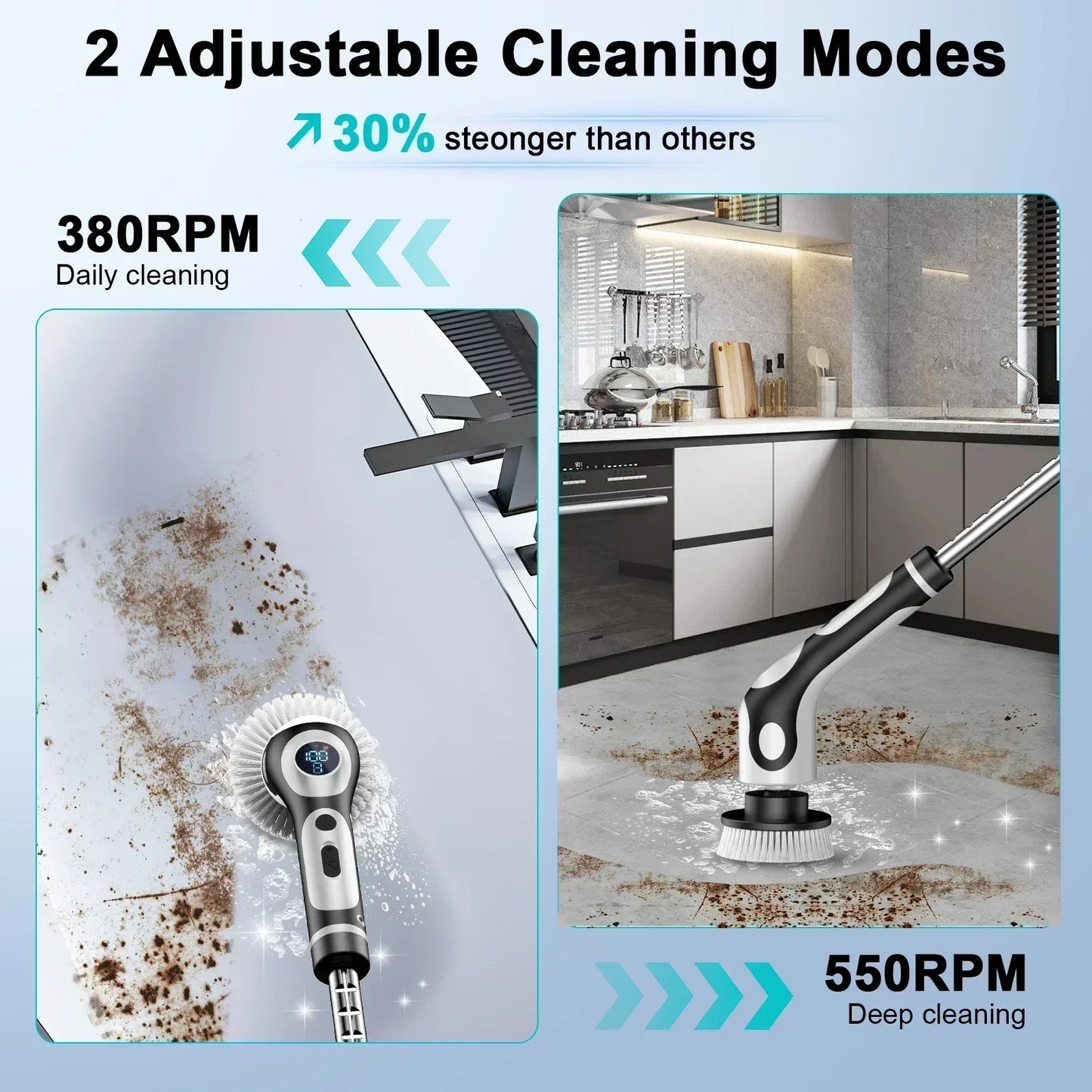 TINSOL 11-in-1 Multifunctional Electric Cleaning Brush