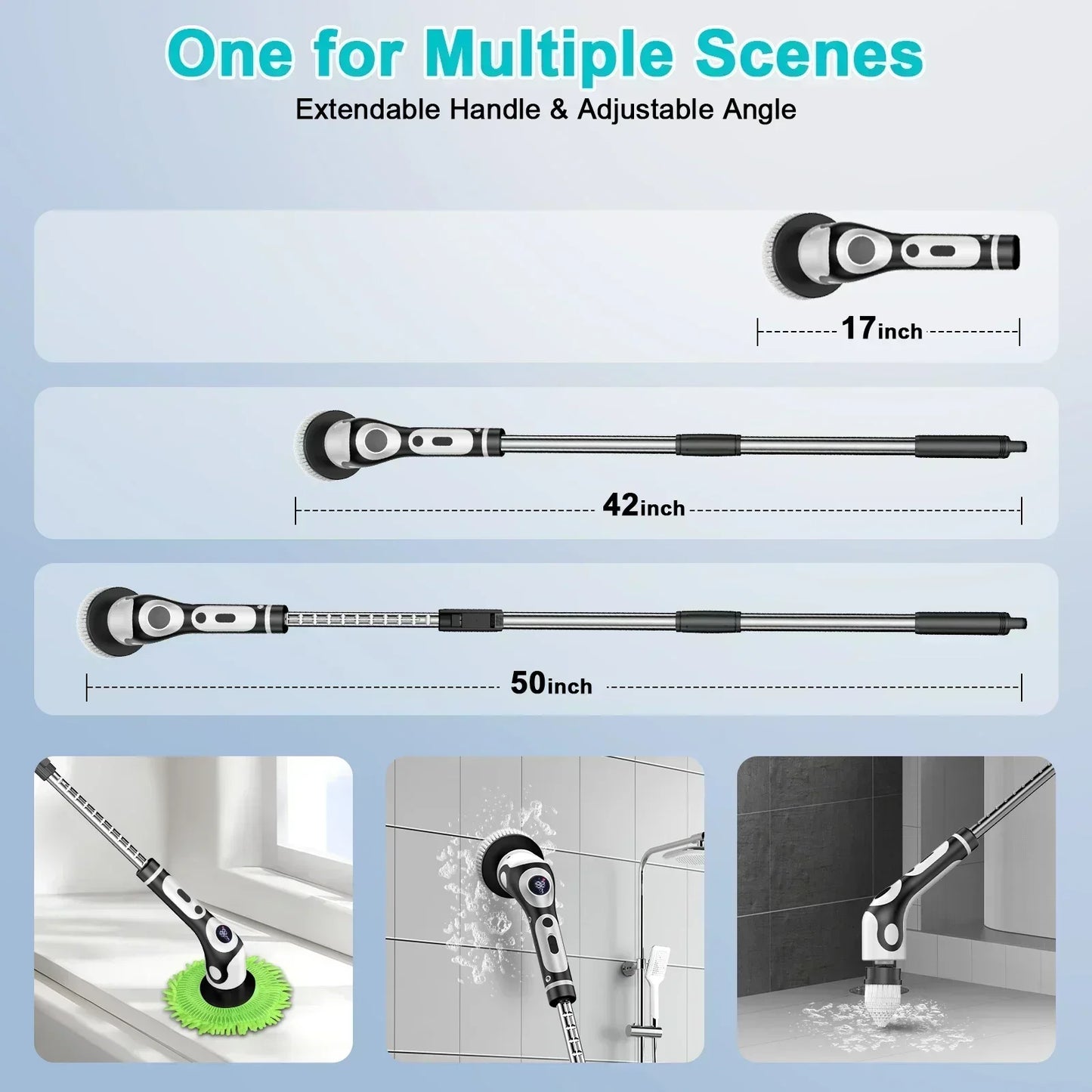 TINSOL 11-in-1 Multifunctional Electric Cleaning Brush