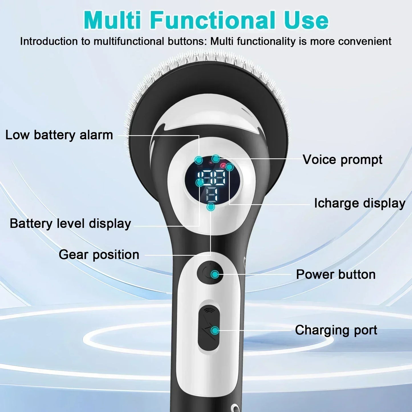 TINSOL 11-in-1 Multifunctional Electric Cleaning Brush