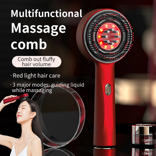 3 Modes Electric Massage Comb Portable Red Light Laser Comb