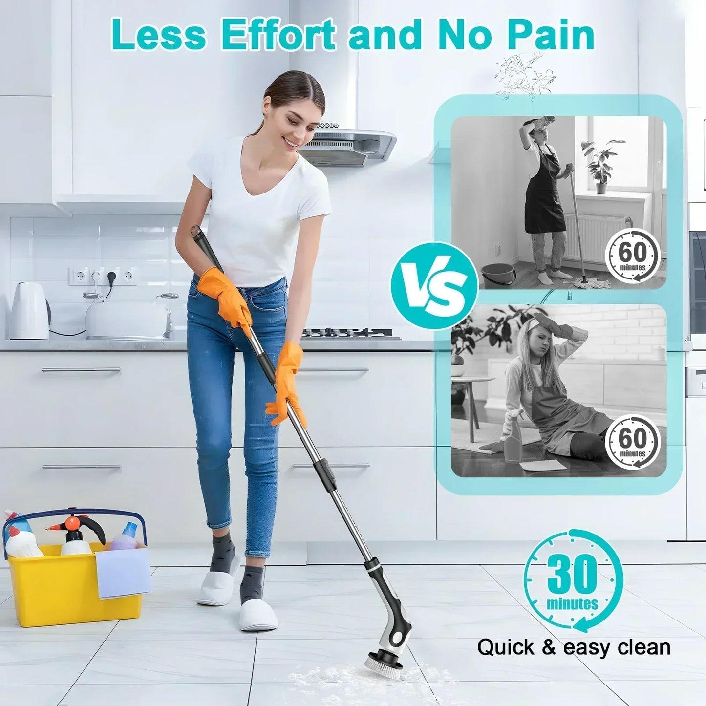 TINSOL 11-in-1 Multifunctional Electric Cleaning Brush