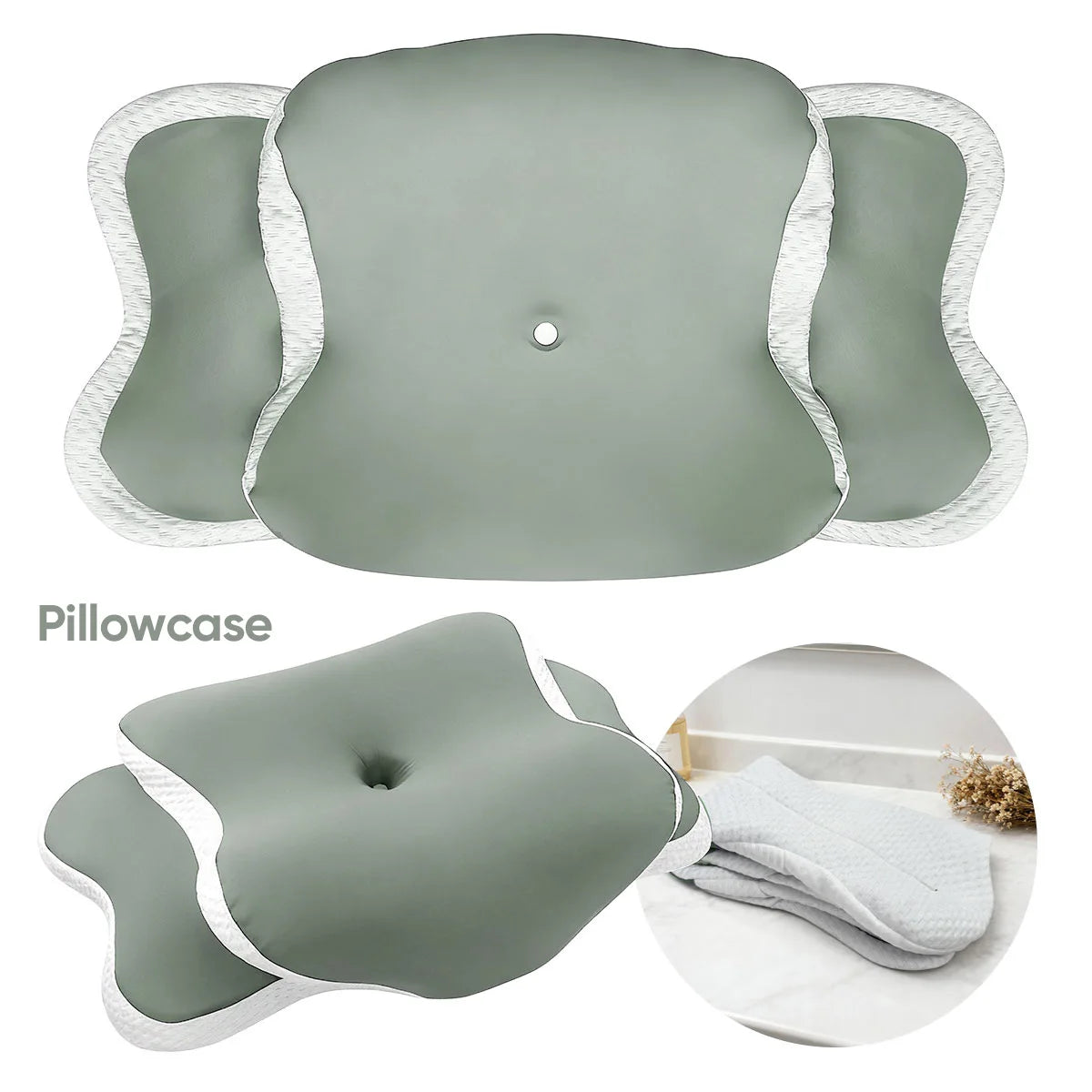 Memory Foam Pillowcase Cervical Pillowcase Pillow Protector