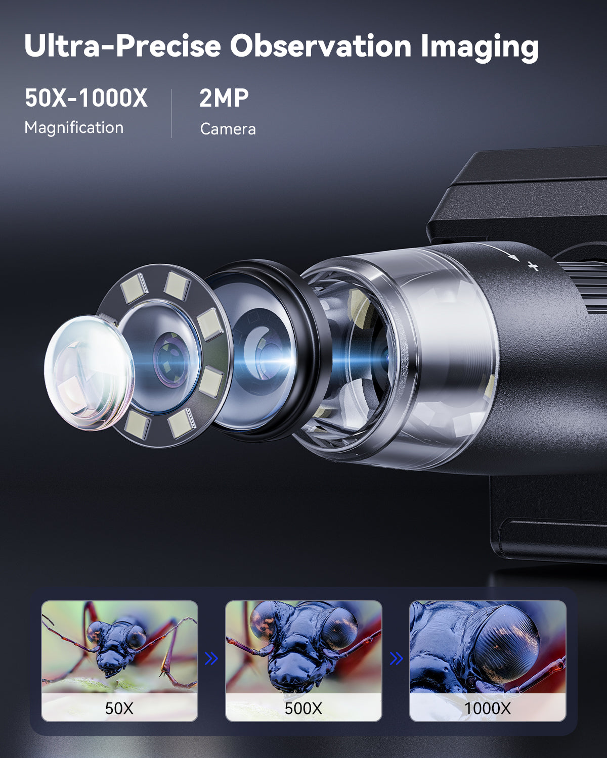 4.3 Inch Digital Soldering Microscope For Electronics