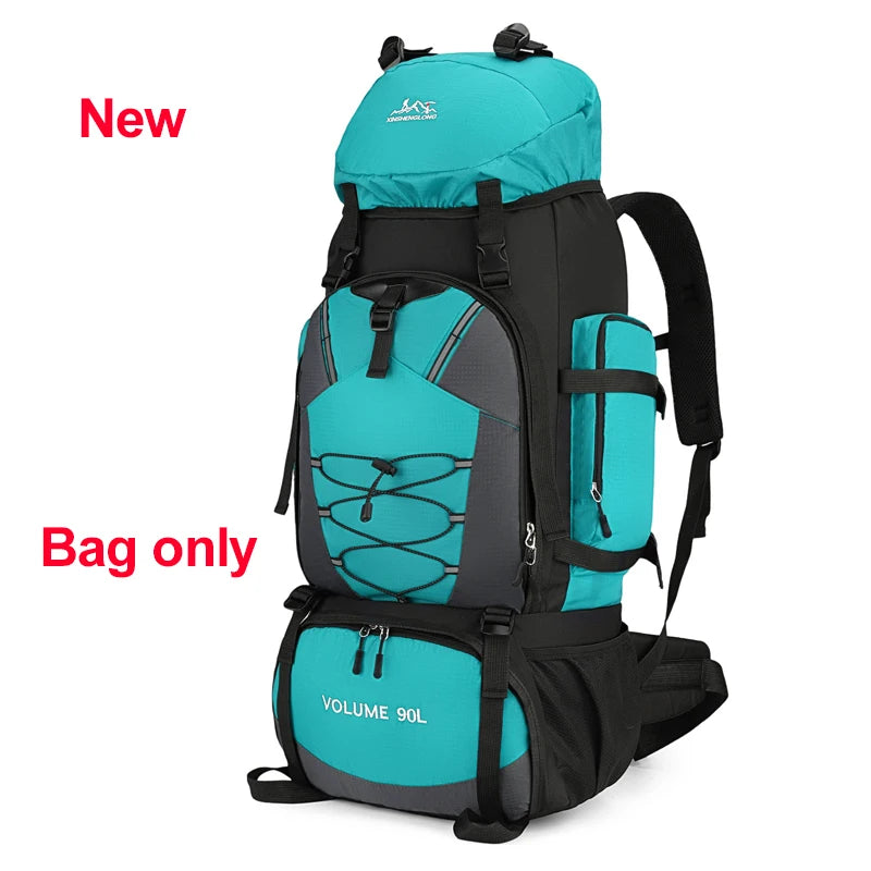 90L Waterproof Hiking Camping Backpack Trekking Bag