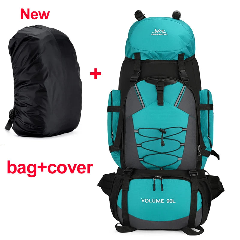 90L Waterproof Hiking Camping Backpack Trekking Bag