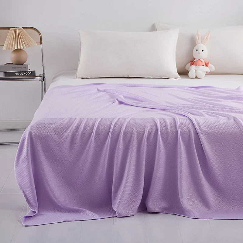 100% Bamboo Fiber Summer Blanket Lightweight Breathable