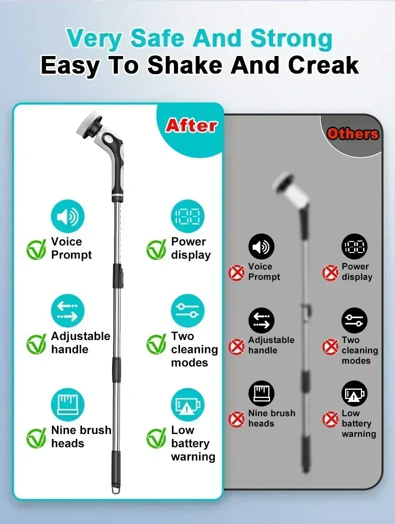 TINSOL 11-in-1 Multifunctional Electric Cleaning Brush