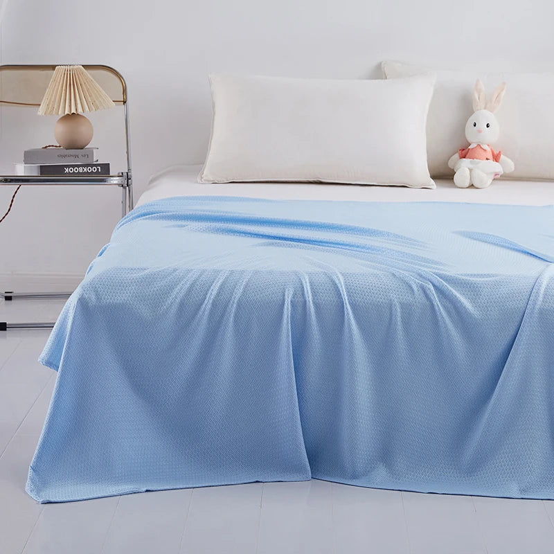 100% Bamboo Fiber Summer Blanket Lightweight Breathable