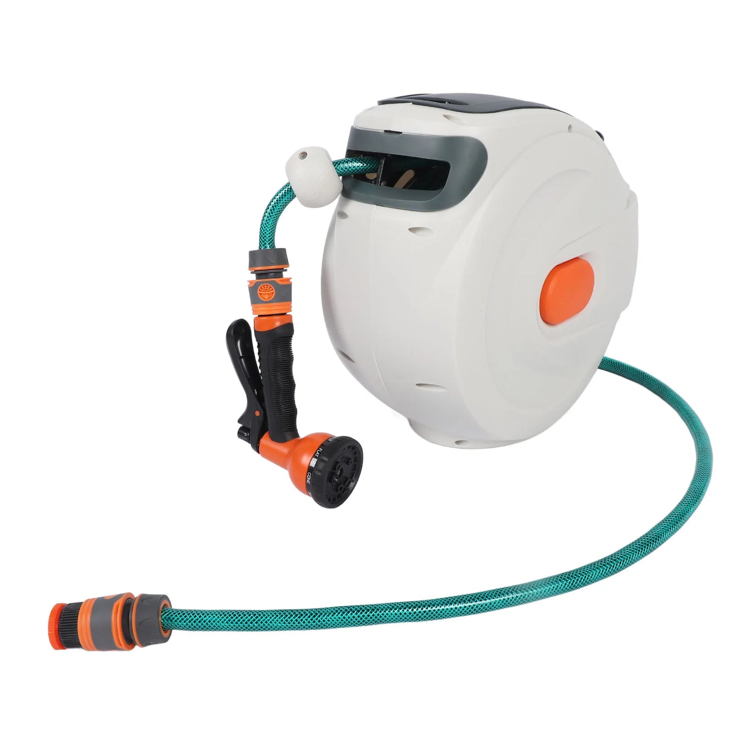 Retractable Garden Hose Reel Any Length Lock Automatic