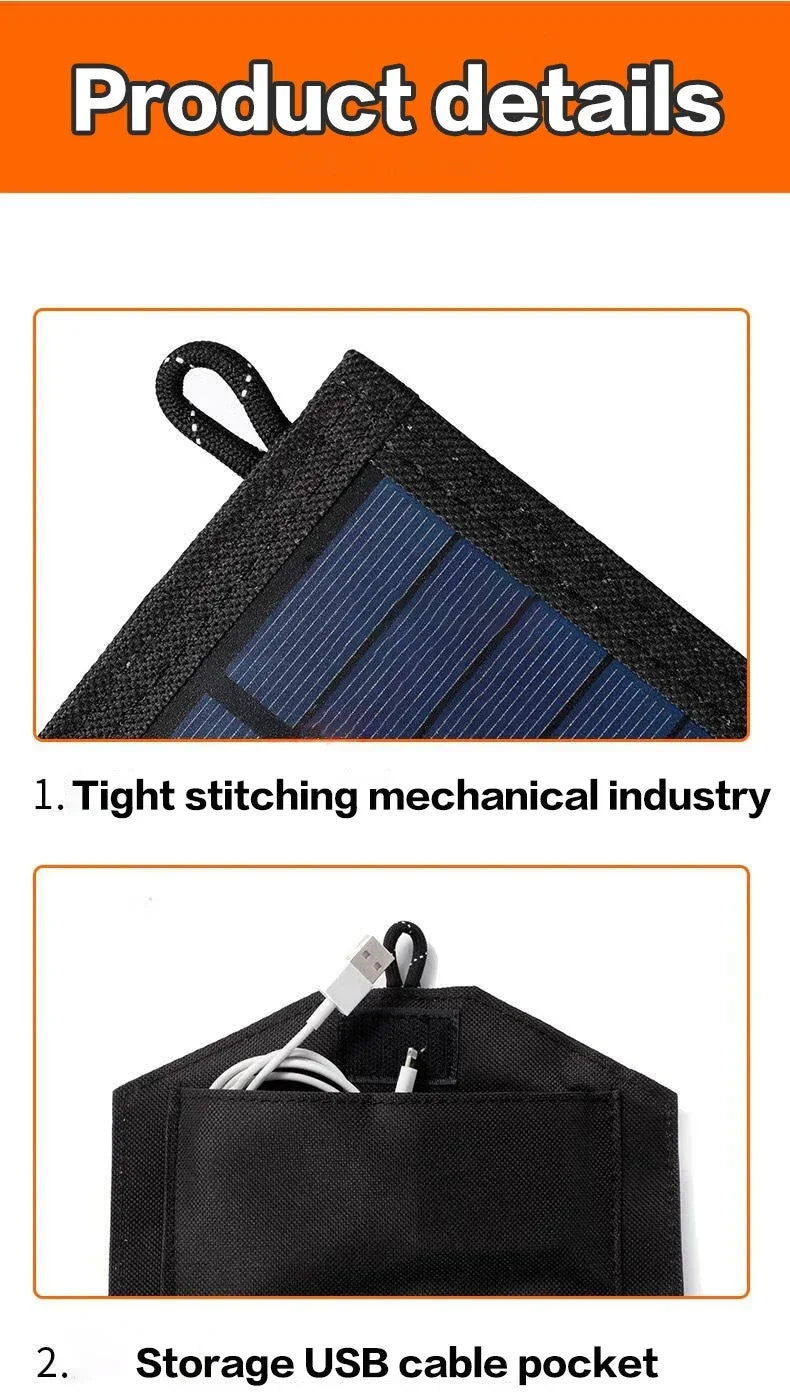 4 Fold 100W Foldable Solar Panel 20w/h Portable Solar