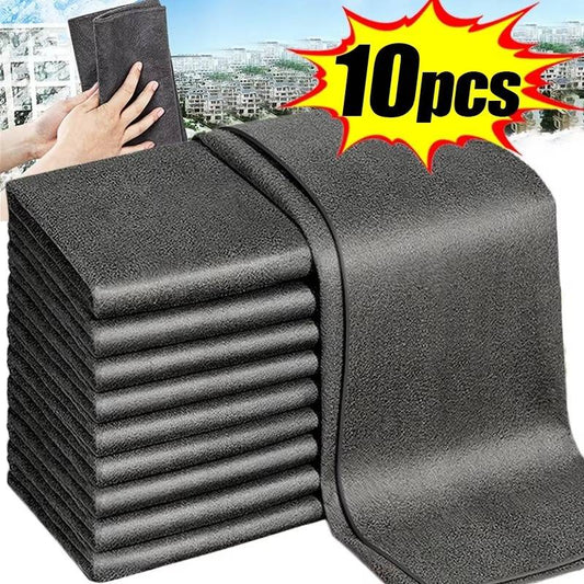 Versatile Microfiber Cloths for Windows Car Kitchen