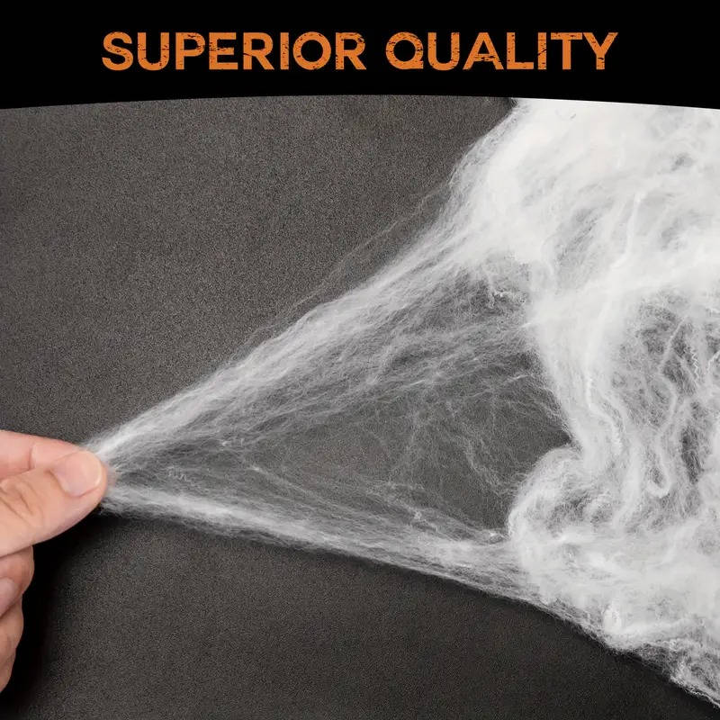 200 Sqft Spider Webs Halloween Door Decorations With Fake