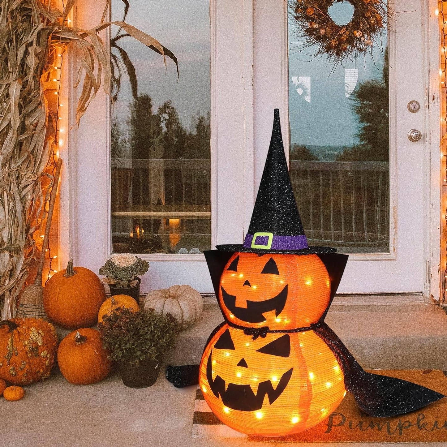 3ft Halloween Collapsible Lighted In/Outdoor Pumpkin Garden