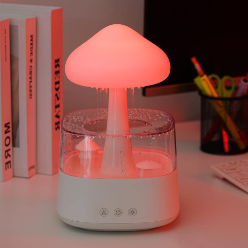 2-in-1 Desk Light Humidifier Rain Cloud Aromatherapy