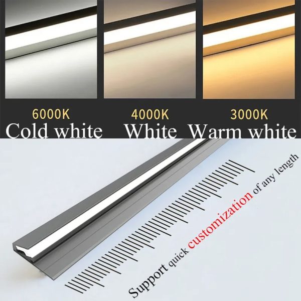 45 Degree LED Under Cabinet Lighting Bars Invisible Ultra