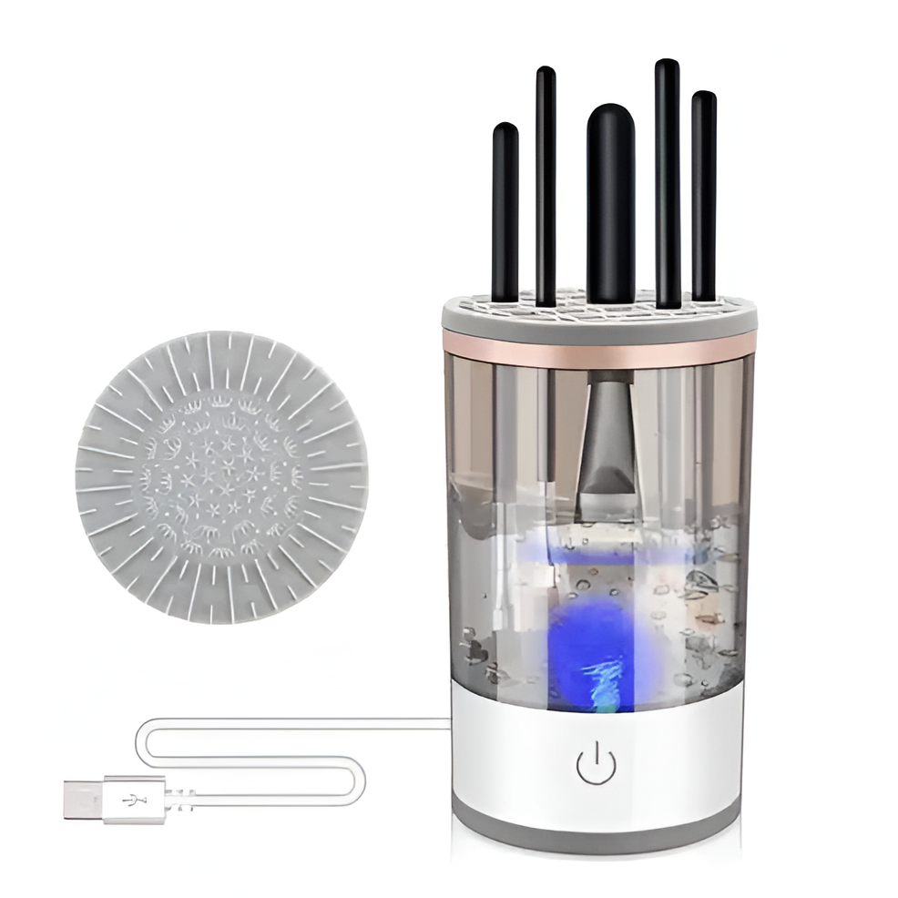 3-in-1 Cosmetic Brush Cleaner Machine - Electric Makeup
